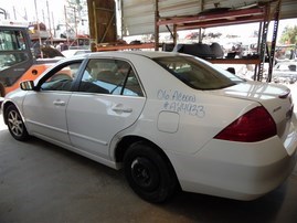 2006 Honda Accord EX White Sedan 2.4L Vtec AT #A24933